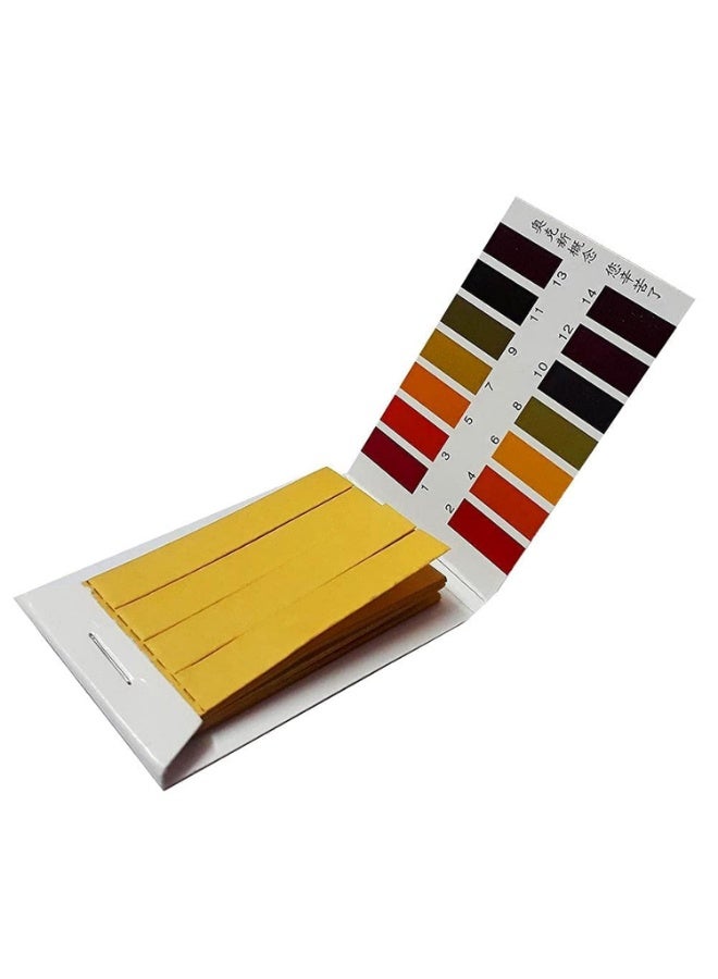 ورق اختبار الرقم الهيدروجيني لأدوات الاختبار، ورق اختبار الرقم الهيدروجيني واسع النطاق، شرائط اختبار الرقم الهيدروجيني بدقة من 1 إلى 14، عبوة واحدة تحتوي على 80 قطعة - Image 1